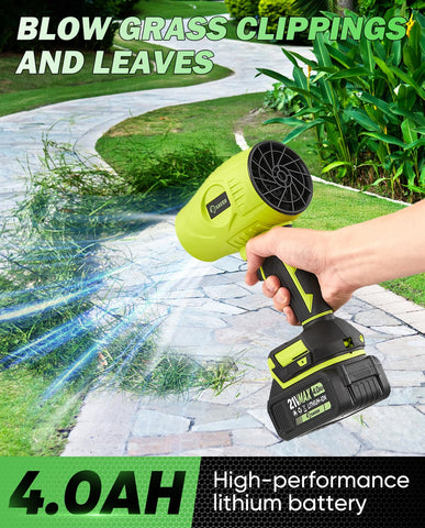 Saker leaf blower with case and charger for organized storage and travel