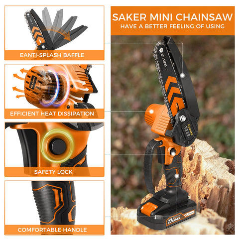 Saker Mini Chainsaw storage case keeps tools organized
