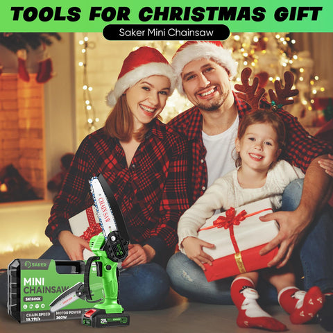 Saker Mini Chainsaw kit includes accessories for ready use.