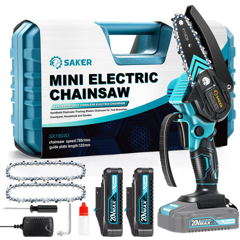 Saker Mini Chainsaw compact design for precise pruning.