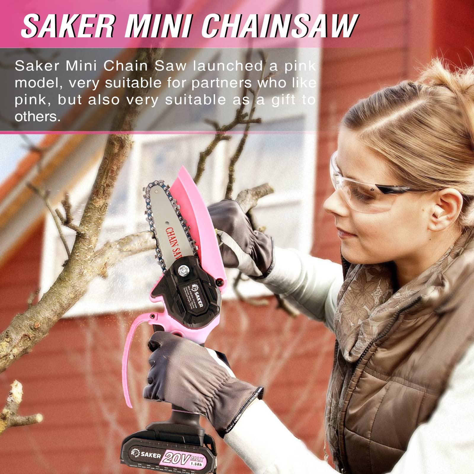 Saker Mini Chainsaw quick assembly for easy setup in minutes