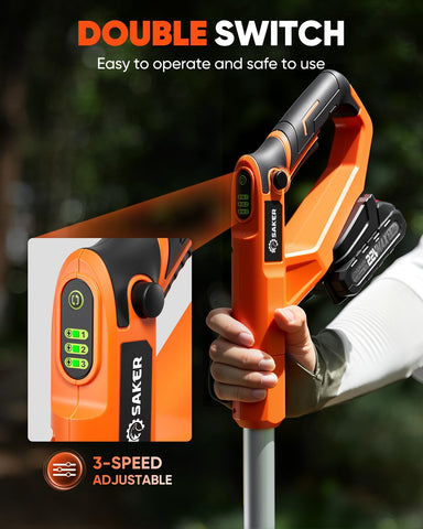 Saker SK-TC18A includes two 22V batteries for extended sessions