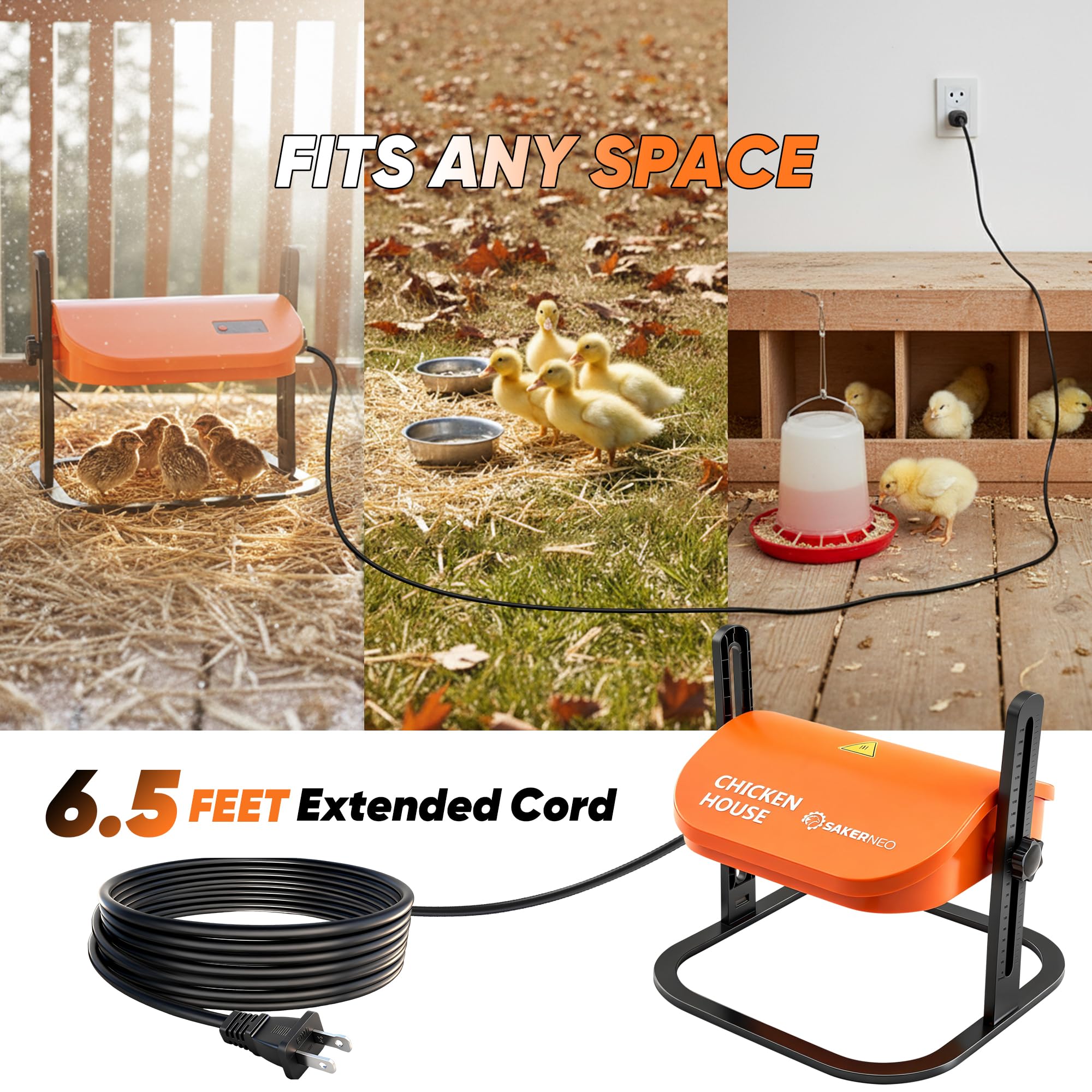 SakerNeo adjustable legs and wipe-clean surface simplify daily care.