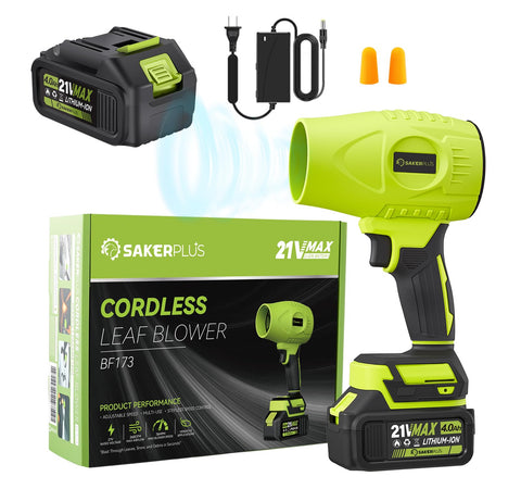 SakerPlus portable dust cleaner with battery pack for extended cordless use.