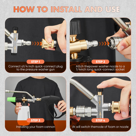 SakerPlus quick-connect adapters simplify setup and swapping.