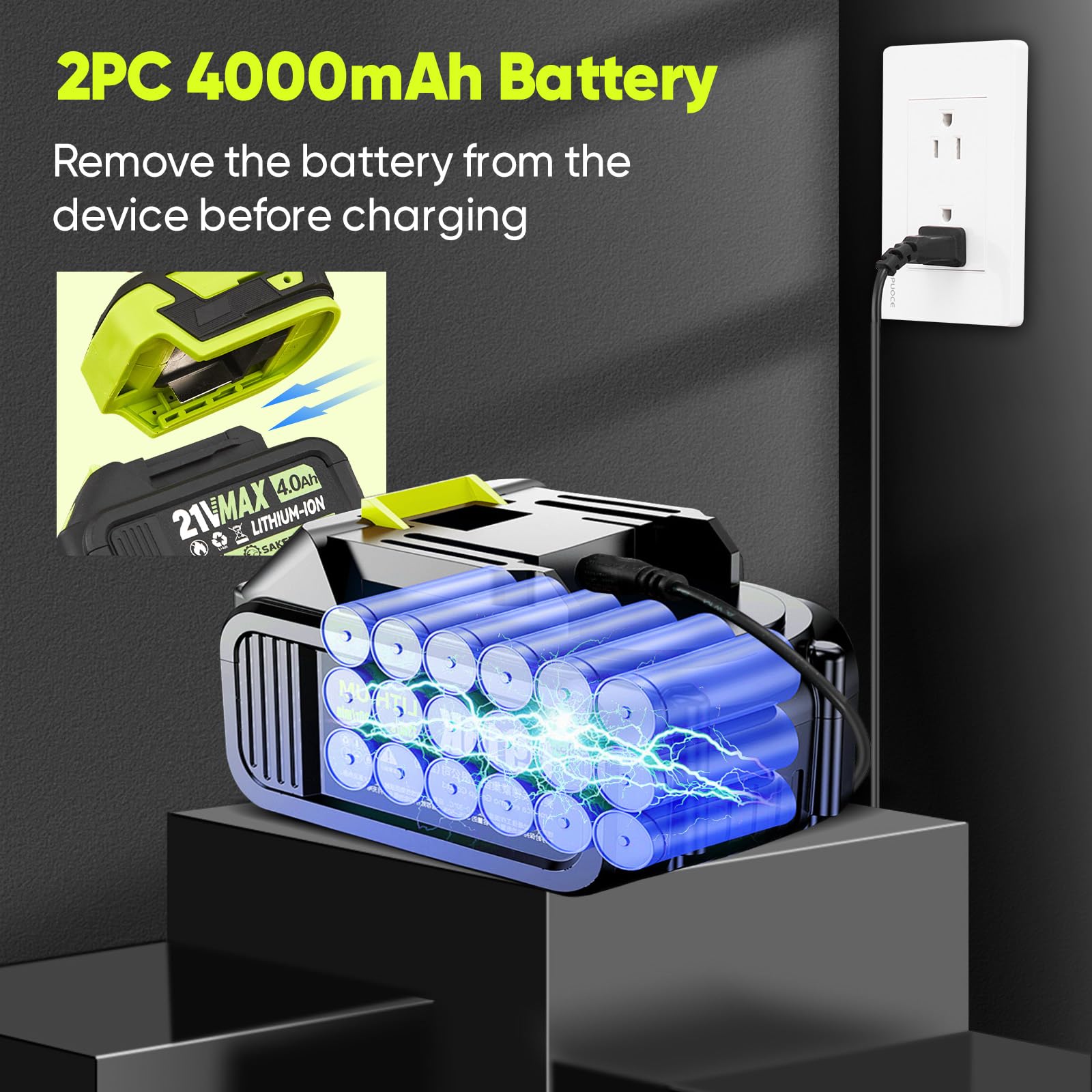 Variable speed control for gentle to powerful airflow