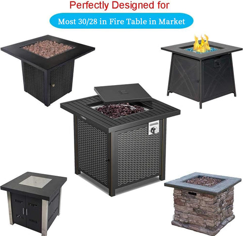 Saking universal-fit cover designed for 28-30 inch square gas fire pits
