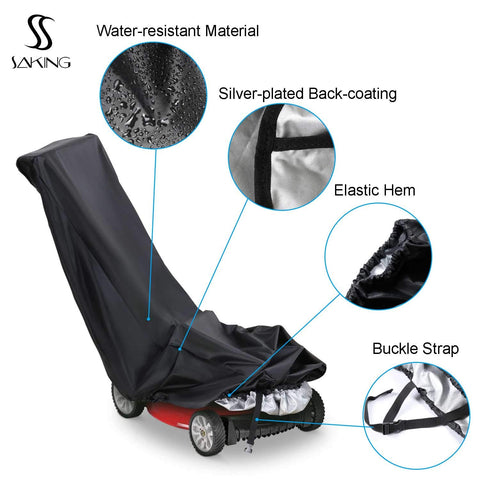 Saking windproof hem ensures snug fit against strong winds