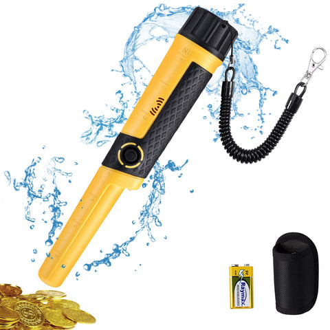 SAKOBS pinpointer 360° scan for precise treasure pinpointing on beaches.