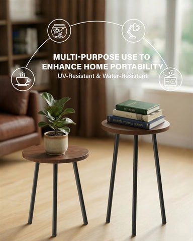 SAKSUN plant stand tool-free setup fits small spaces.