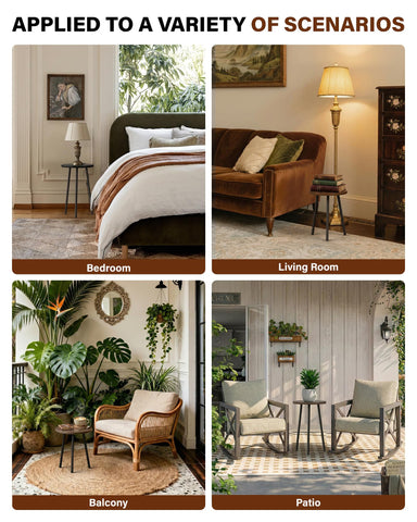 SAKSUN plant stand versatile display for lamp or books.