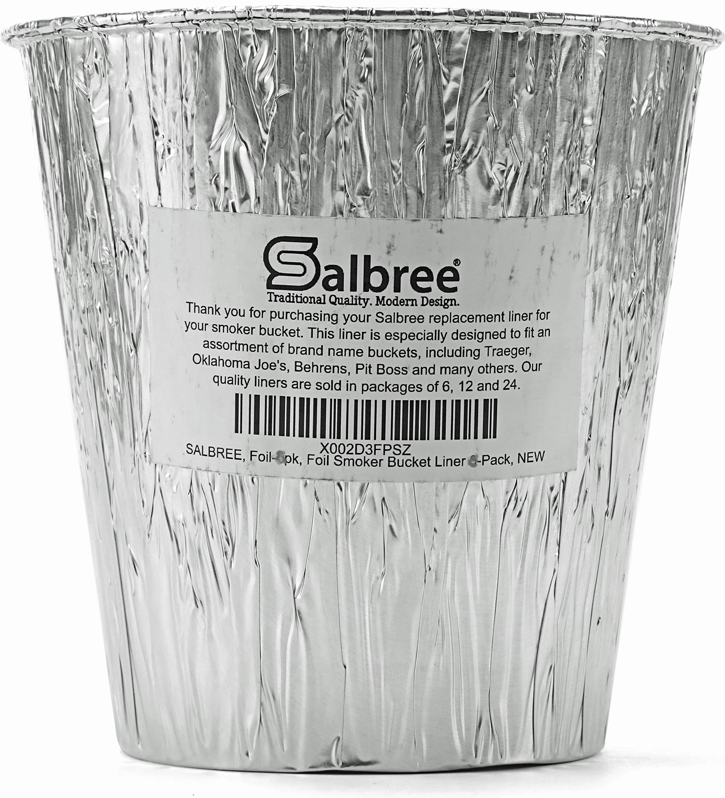 Salbree heat resistant disposable liner withstands high grill temps for reliable lining.