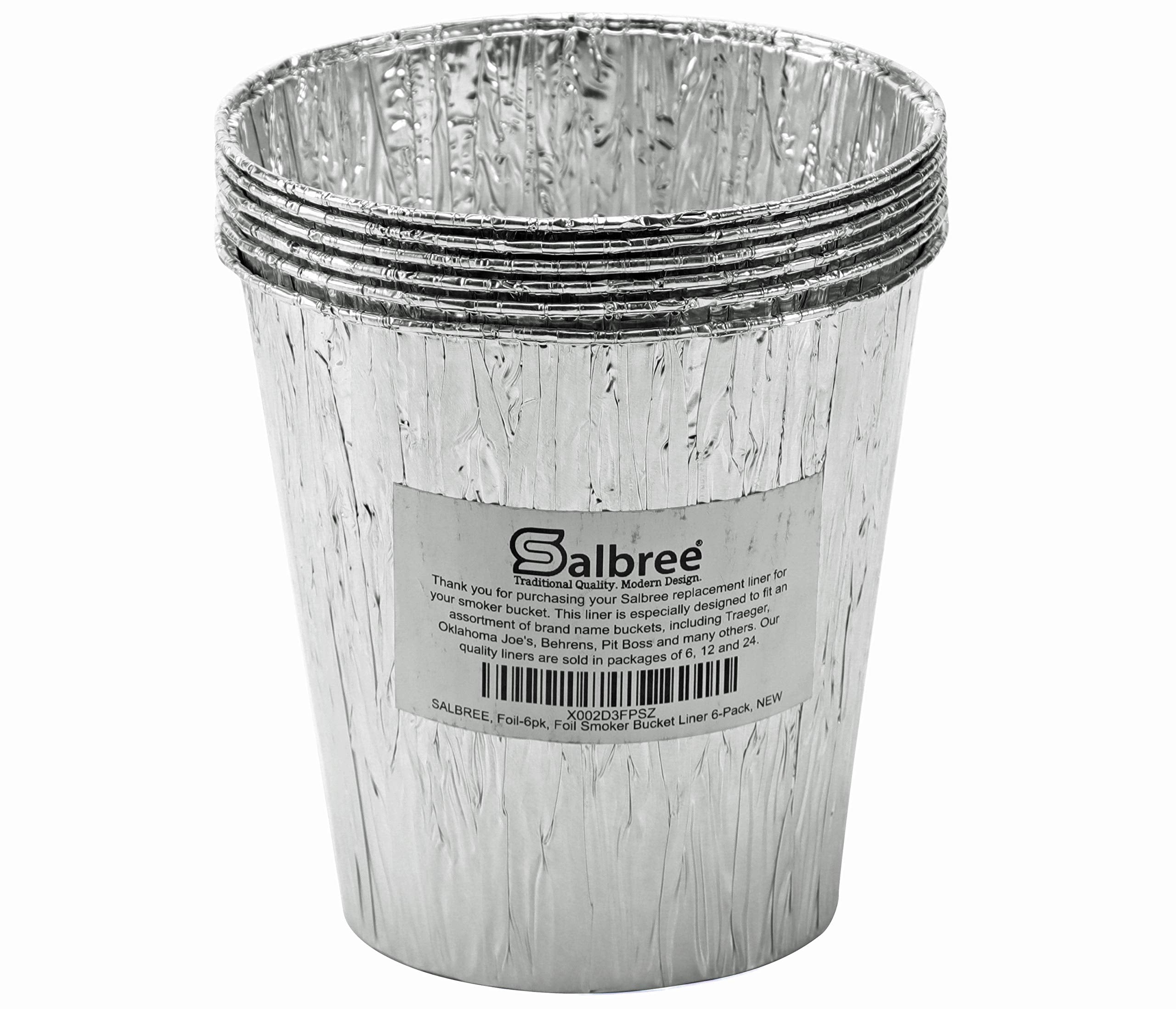Salbree Traeger grease bucket liner fit demonstrates compatibility with pellet grills.