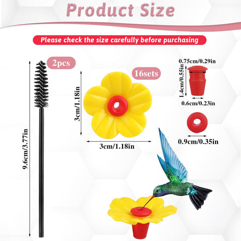 Salbsever hummingbird feeder brushes 2-pack simplify cleaning and maintenance.