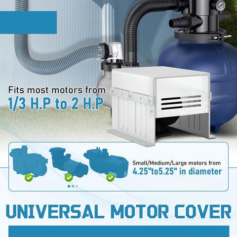 Salcod ABS motor cover with UV-resistant material protects the unit