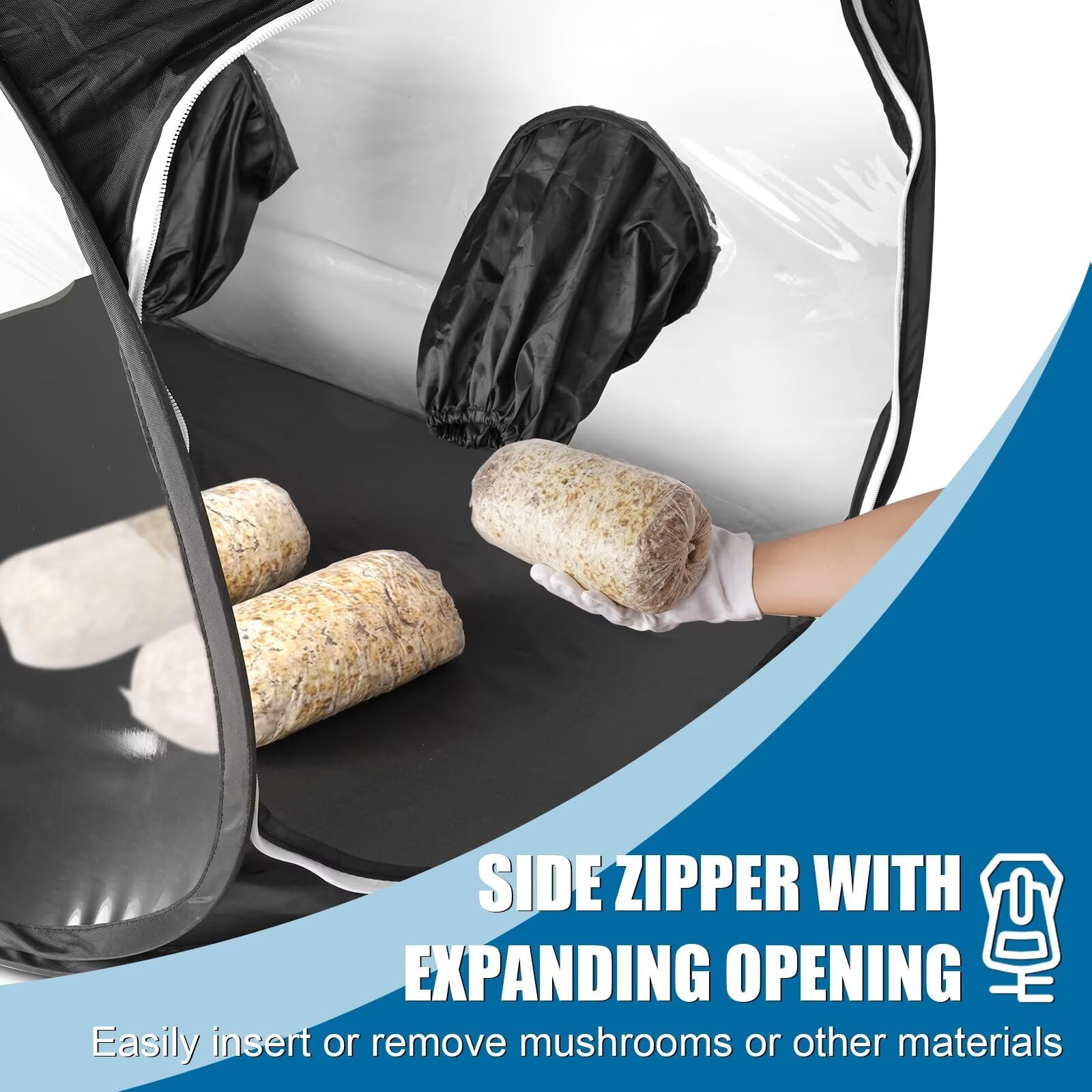 Salcod dual-zipper side openings for quick loading and versatile access.