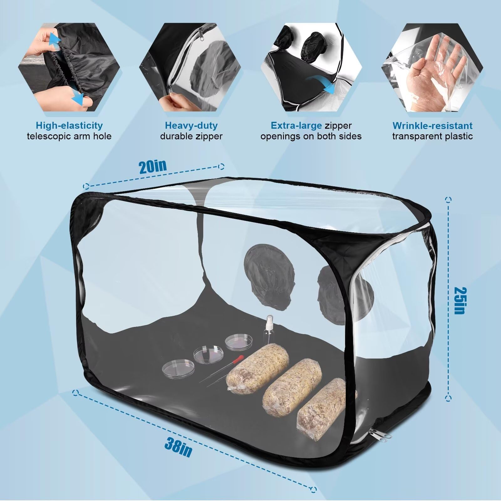 Salcod foldable storage bag allows compact transport and storage.