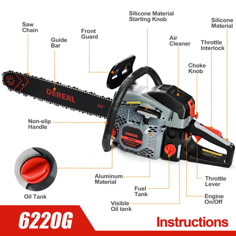 SALEM MASTER auto oiler system maintains chain lubrication for safer, longer cuts.