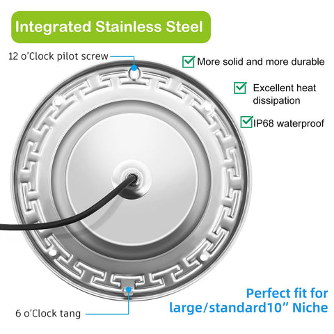 SALIFA stainless steel sealed housing with IP68 rating for durable underwater use.