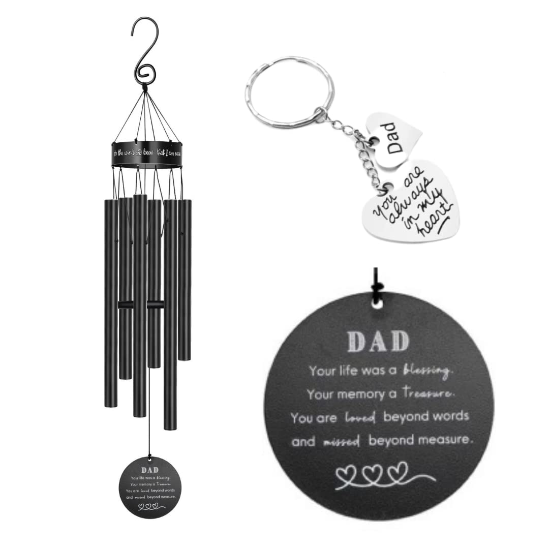 Salolo memorial wind chimes 30-inch design for outdoor remembrance