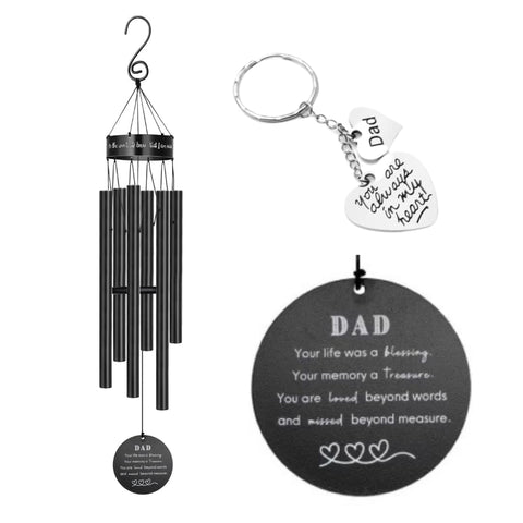 Salolo memorial wind chimes 30-inch design for outdoor remembrance