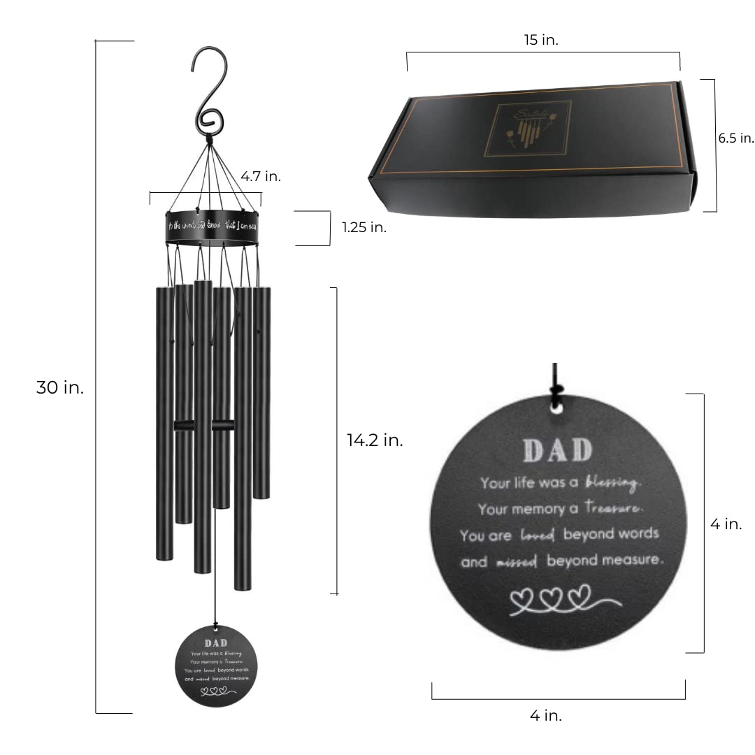 Salolo memorial wind chimes keychain adds a personal reminder of love