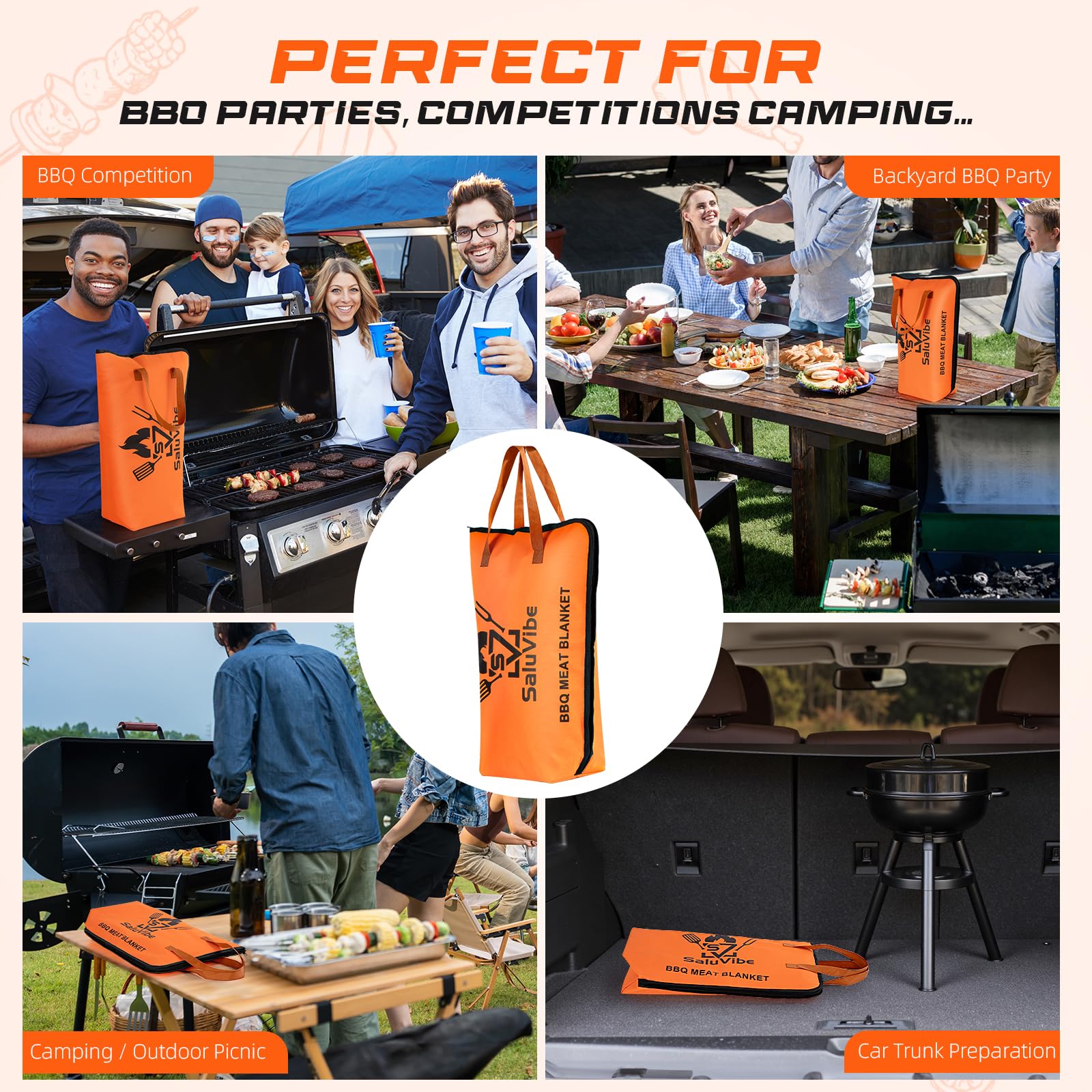 Saluvibe BBQ blanket presented as a thoughtful gift for grill lovers and pitmasters