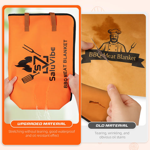 Five-layer Saluvibe BBQ blanket design highlights enhanced heat retention for resting meat