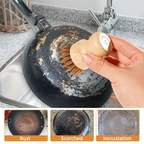 SAMBUTECO versatile cleaning for cast iron pans, skillets, and grills