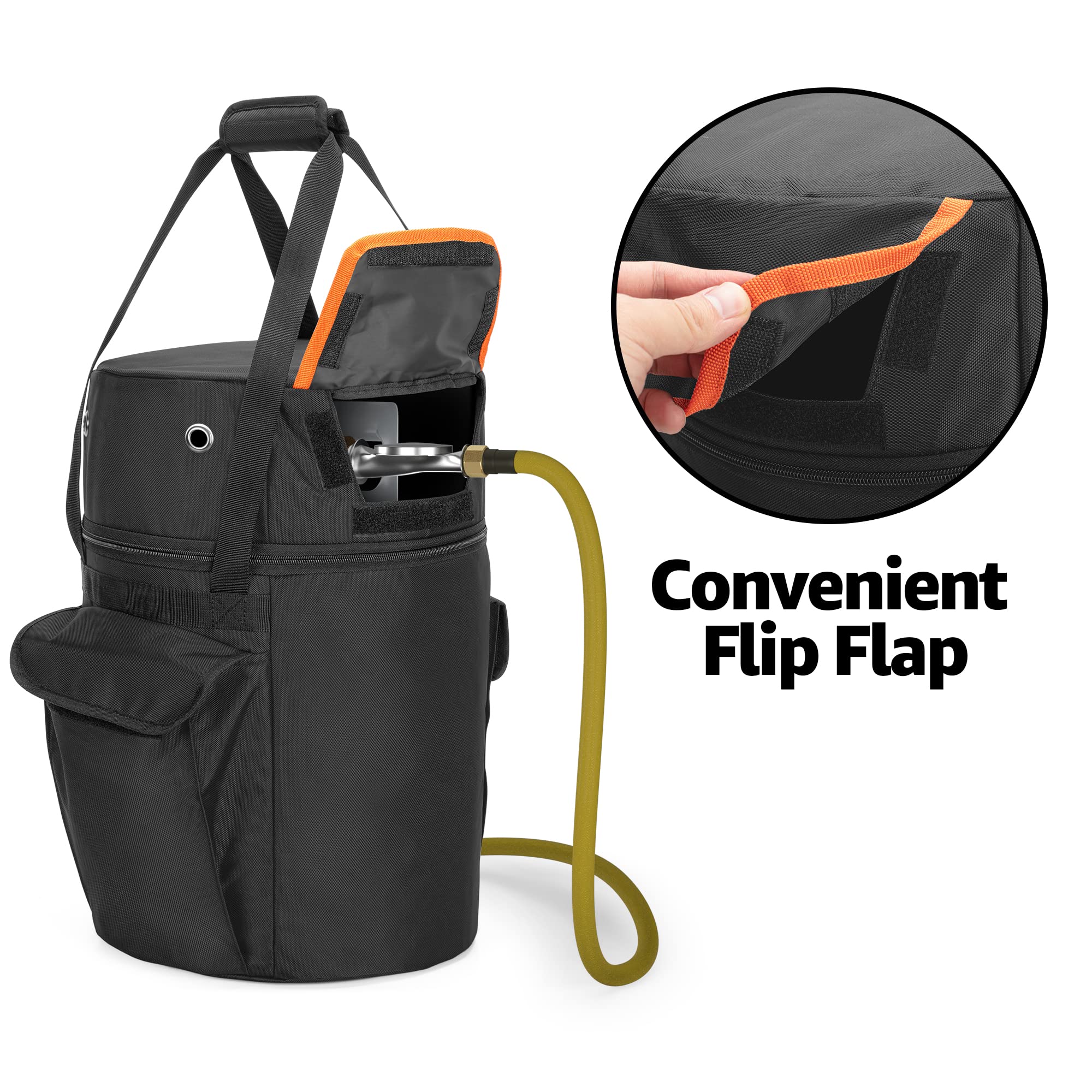 Samd ew 20lb propane tank bag top assembly window for valve access