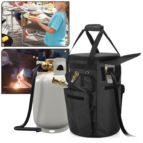 samdew propane tank cover water resistant material protects during rain and transport.