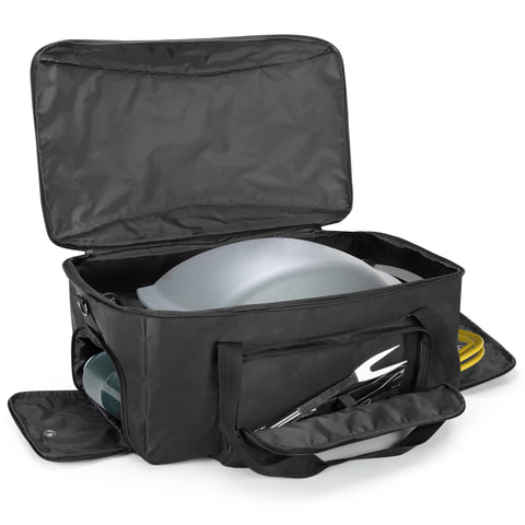 Samdew grill cover for Weber Q1400 protects grill during storage