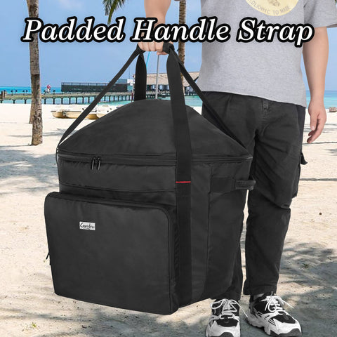 samdew bag dimensions 17in bottom, 21in height for 18in grills.