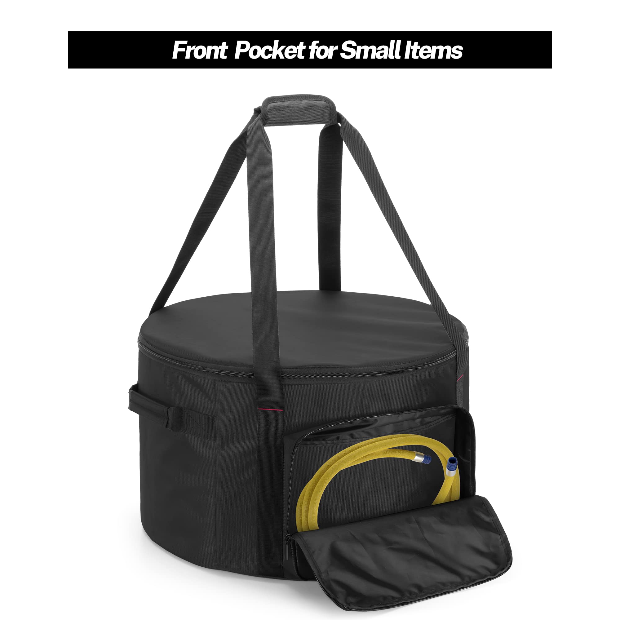 samdew fire pit bag features water-resistant nylon for weather protection