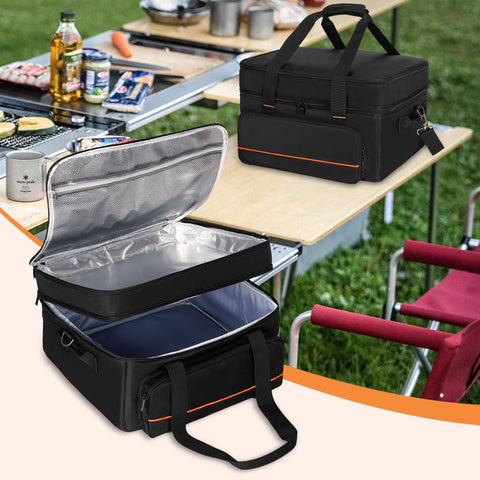samdew ideal for tailgate camping and RV trips.