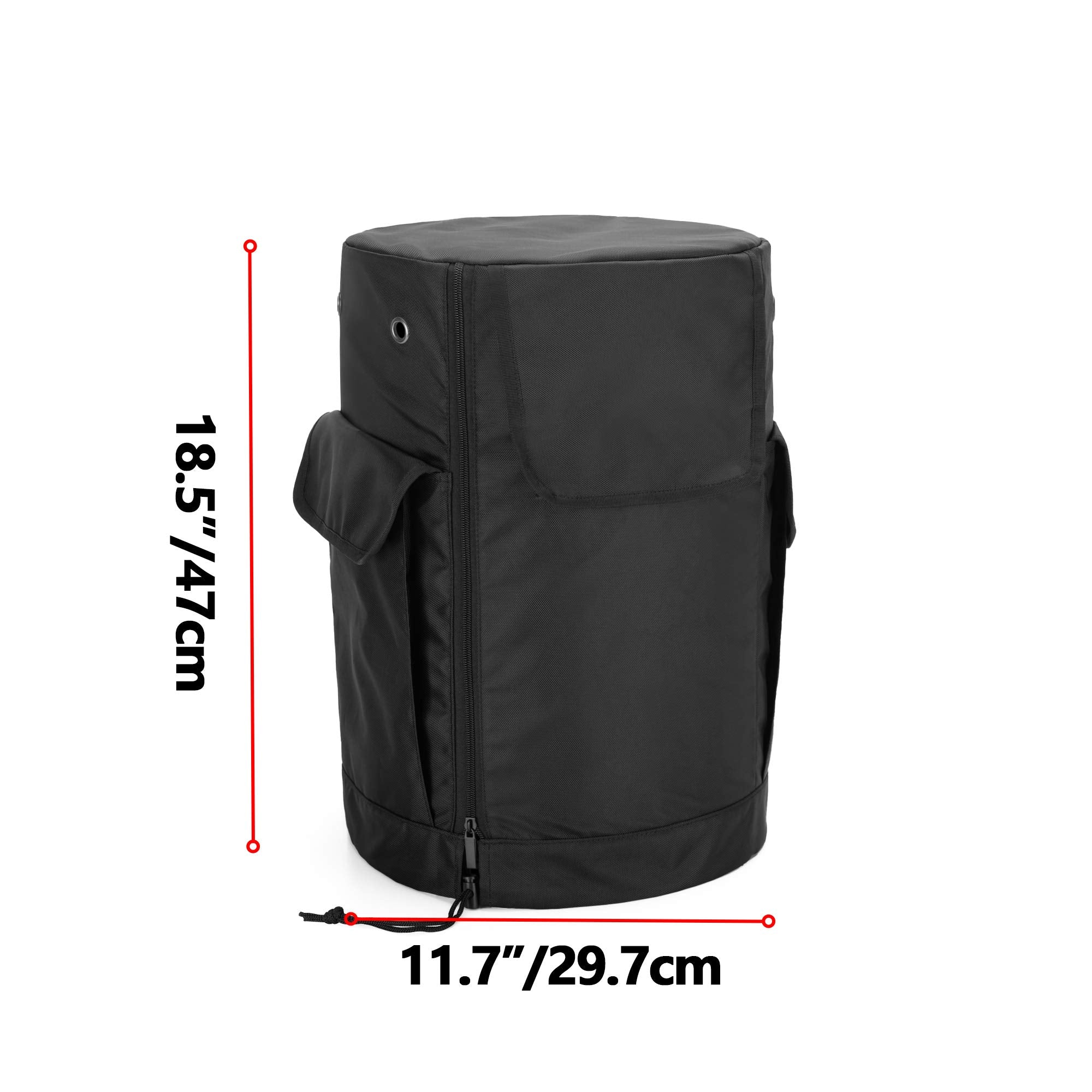 samdew propane tank cover side zipper enables quick, effortless on/off