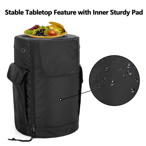 samdew propane tank cover with two pockets for small items and quick reach