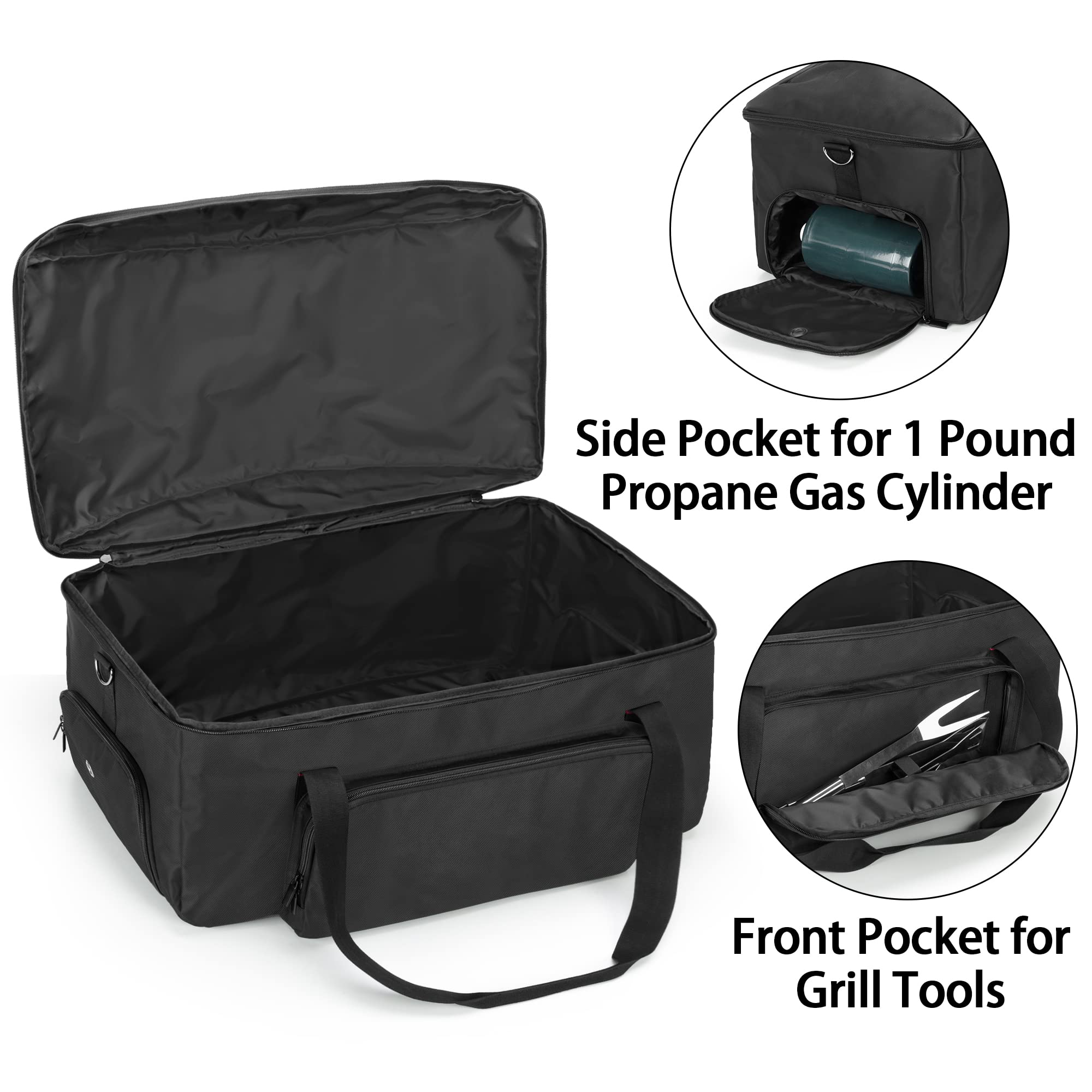 Samdew water-resistant nylon grill bag shields grill from rain and dust