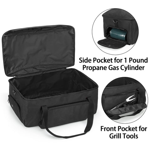 Samdew water-resistant nylon grill bag shields grill from rain and dust