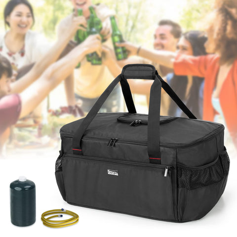 samdew patented design grill bag offers secure storage and transport