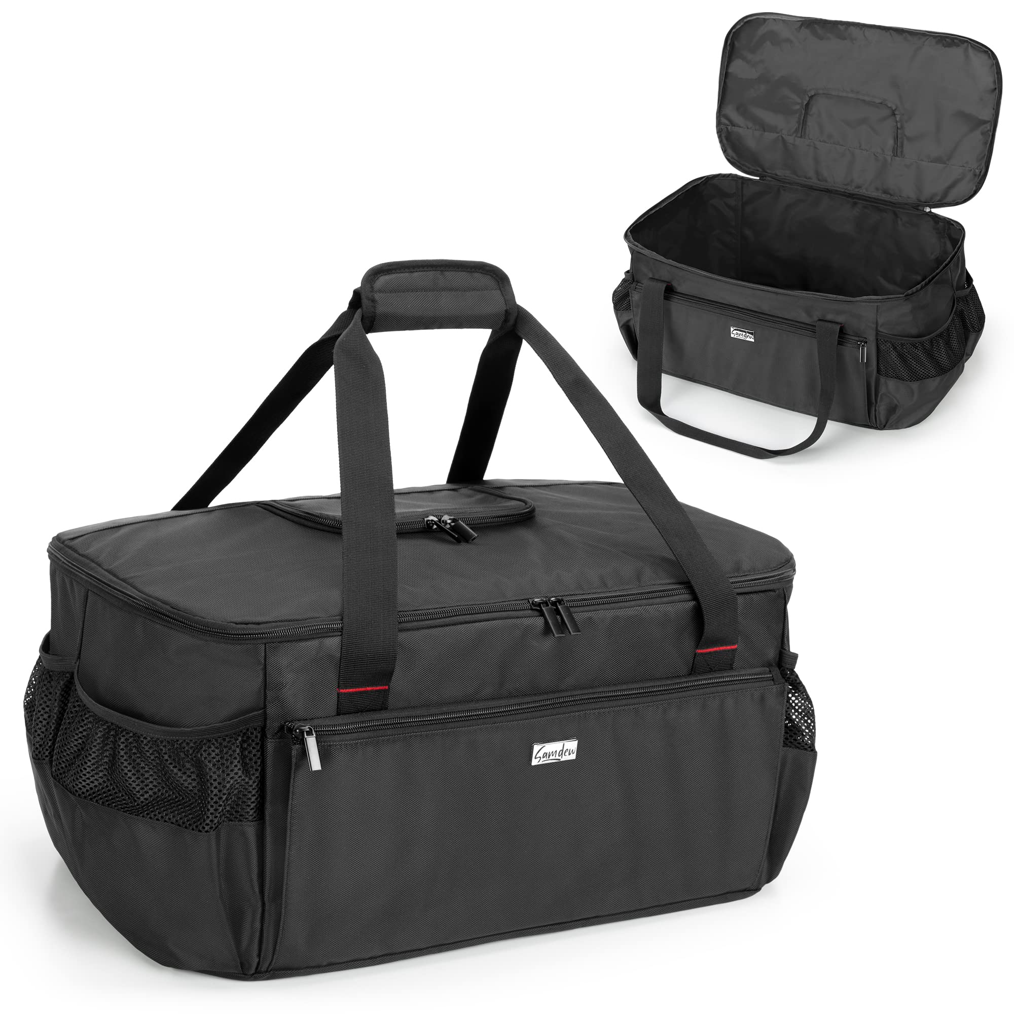 samdew grill bag with top-opening design for easy loading of Weber Go-Anywhere grills