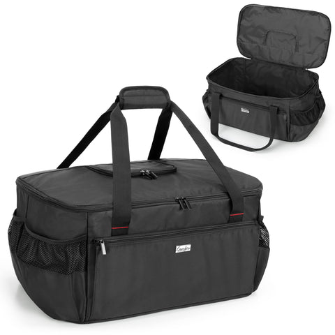 samdew grill bag with top-opening design for easy loading of Weber Go-Anywhere grills