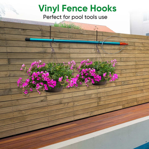 Samhard rust-resistant fence hook withstands outdoor use with minimal corrosion.