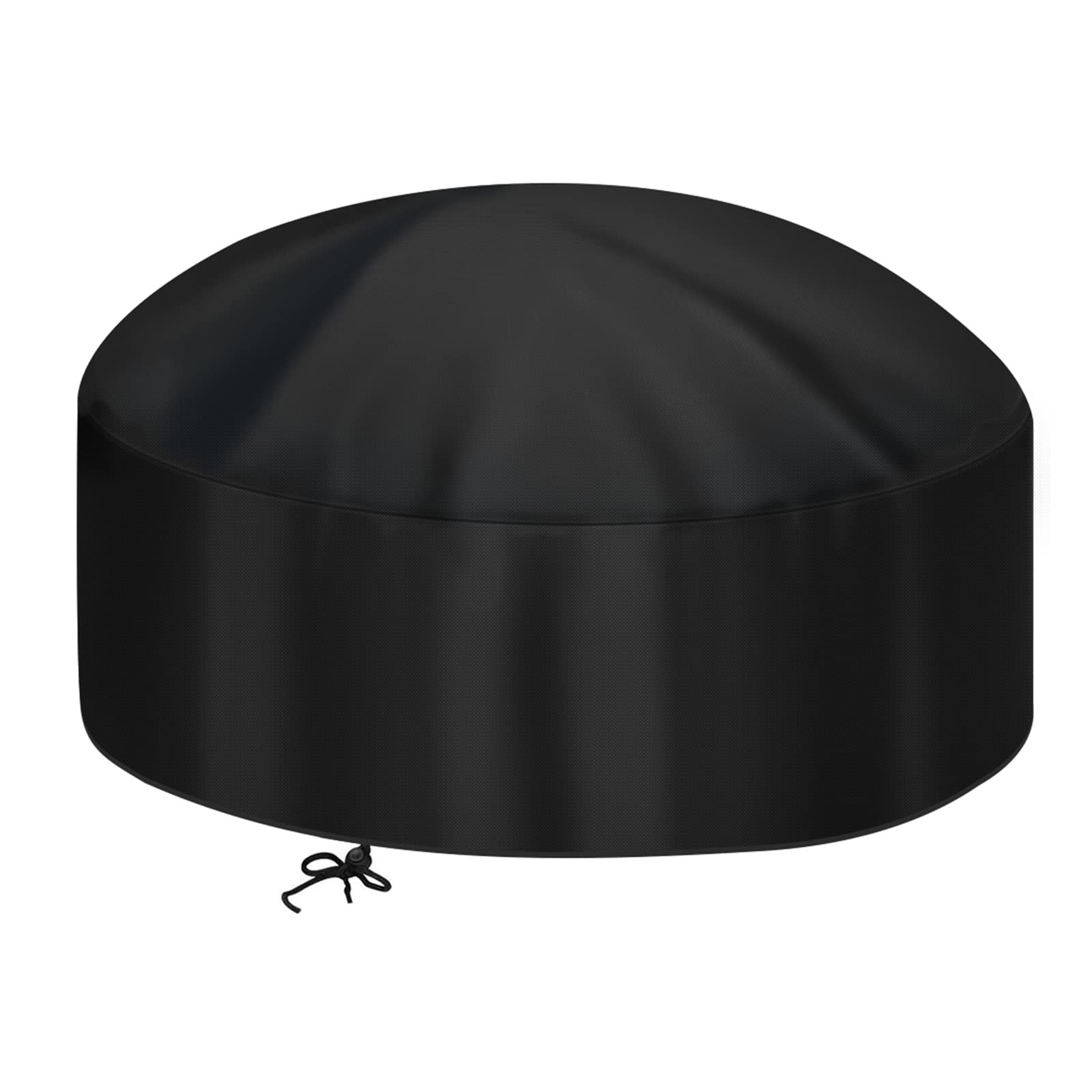 Samhe fire pit cover 32in diameter fits round pits securely, protecting from rain, dust, and debris.