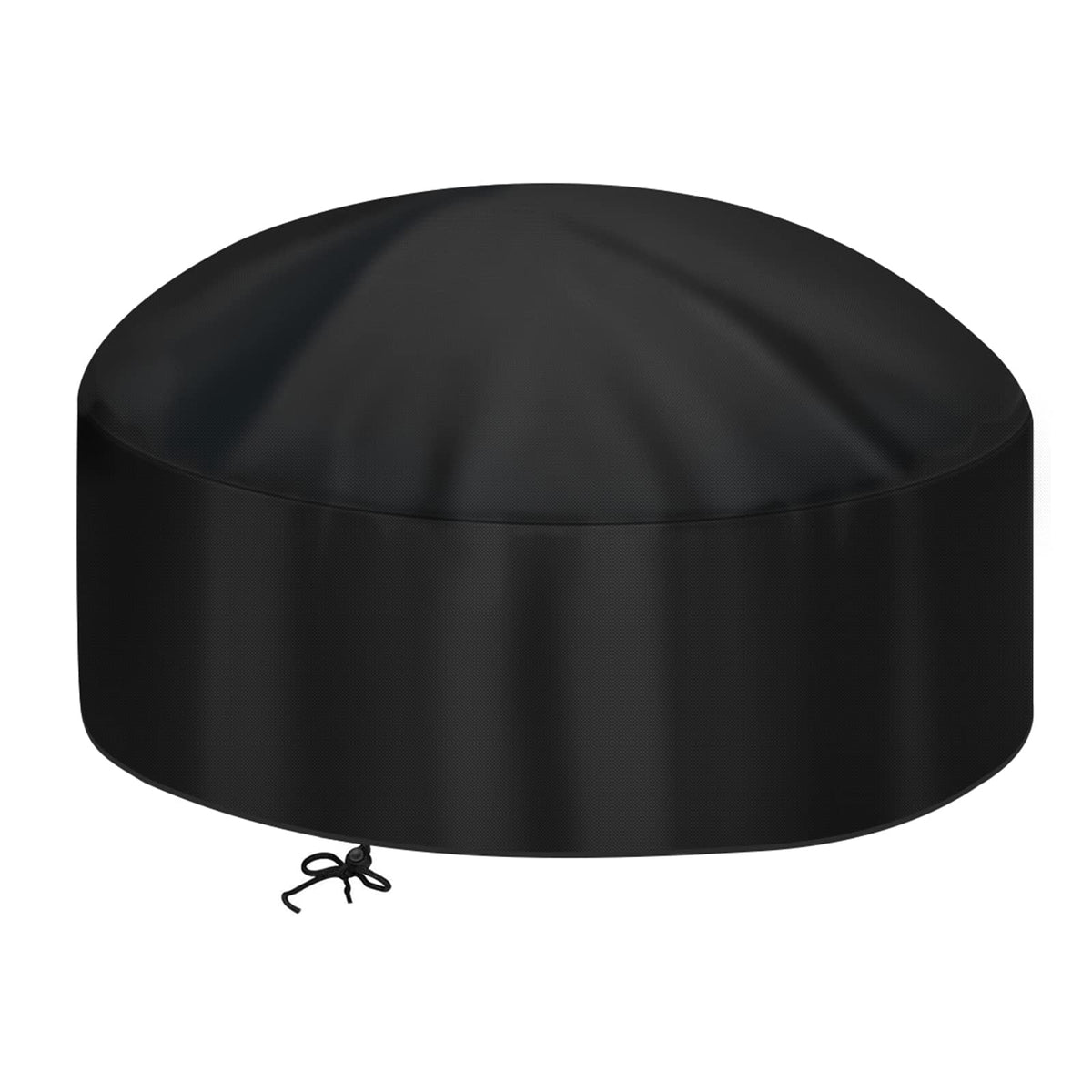 Samhe fire pit cover 32in diameter fits round pits securely, protecting from rain, dust, and debris.