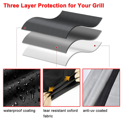Samhe Grill Cover waterproof and dustproof shields outdoor grills in all weather
