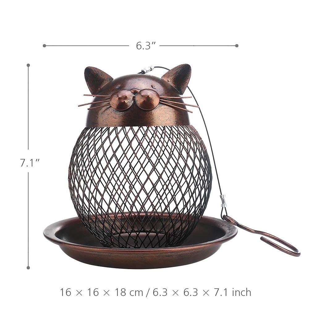 Squirrel-deterrent design helps protect seeds from nibblers.