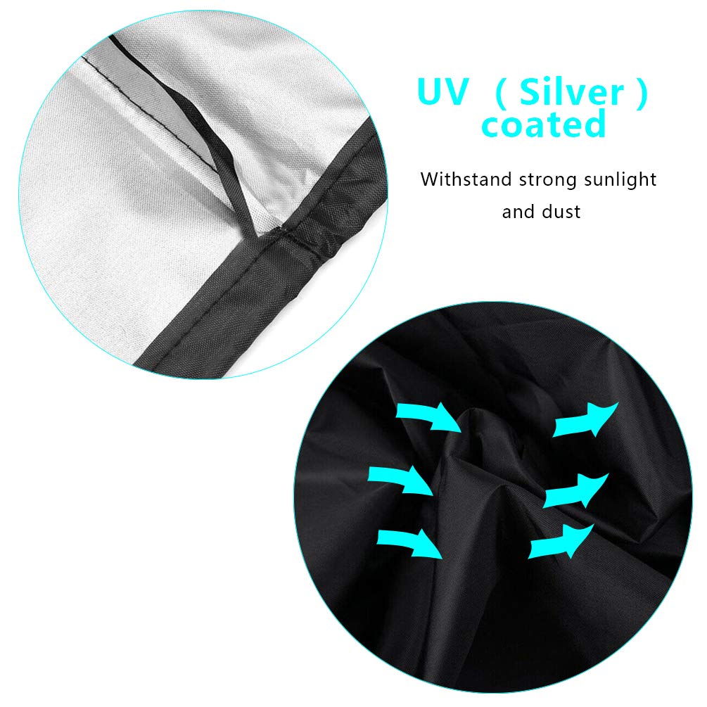 Samhe universal-fit round fire pit cover suitable for 27–32 inch pits.