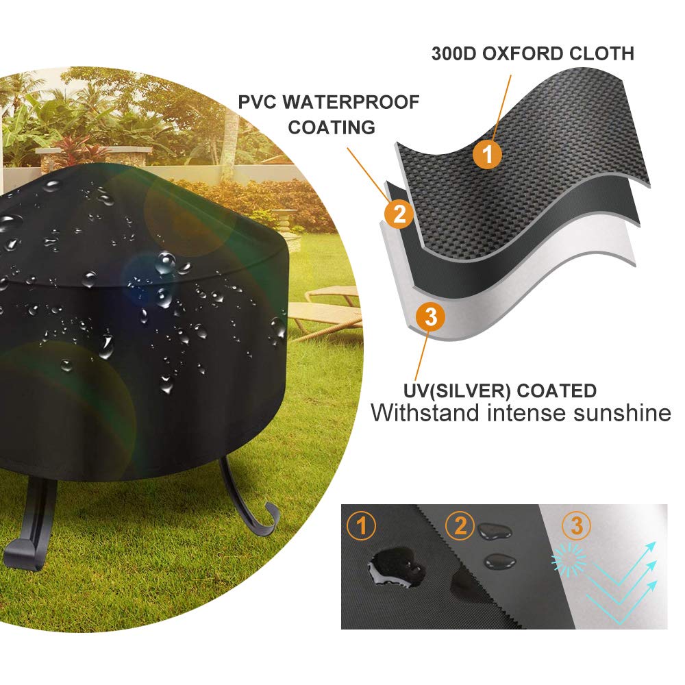 Samhe UV-resistant inner layer helps prevent sun damage to the cover.