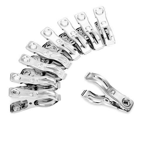 Samhopo 60-pcs row cover clips securing shade cloth on garden frames in windy weather